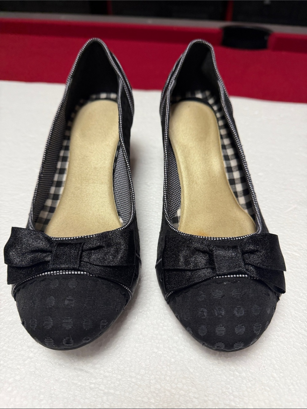 Ruby Shoo Modcloth Black Bow-Accent Women's heels